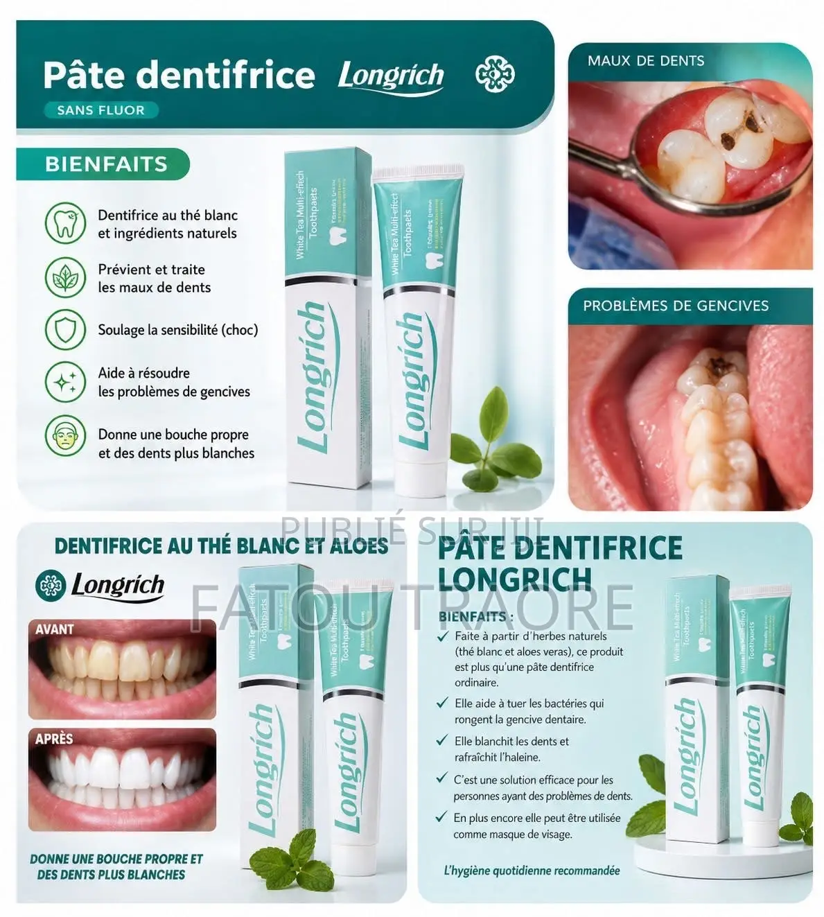Pâte Dentifrice De Longrich