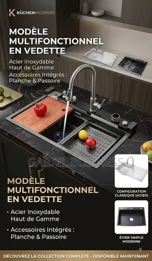 Éviers De Cuisine Modernes en Inox Haut De Gamme –