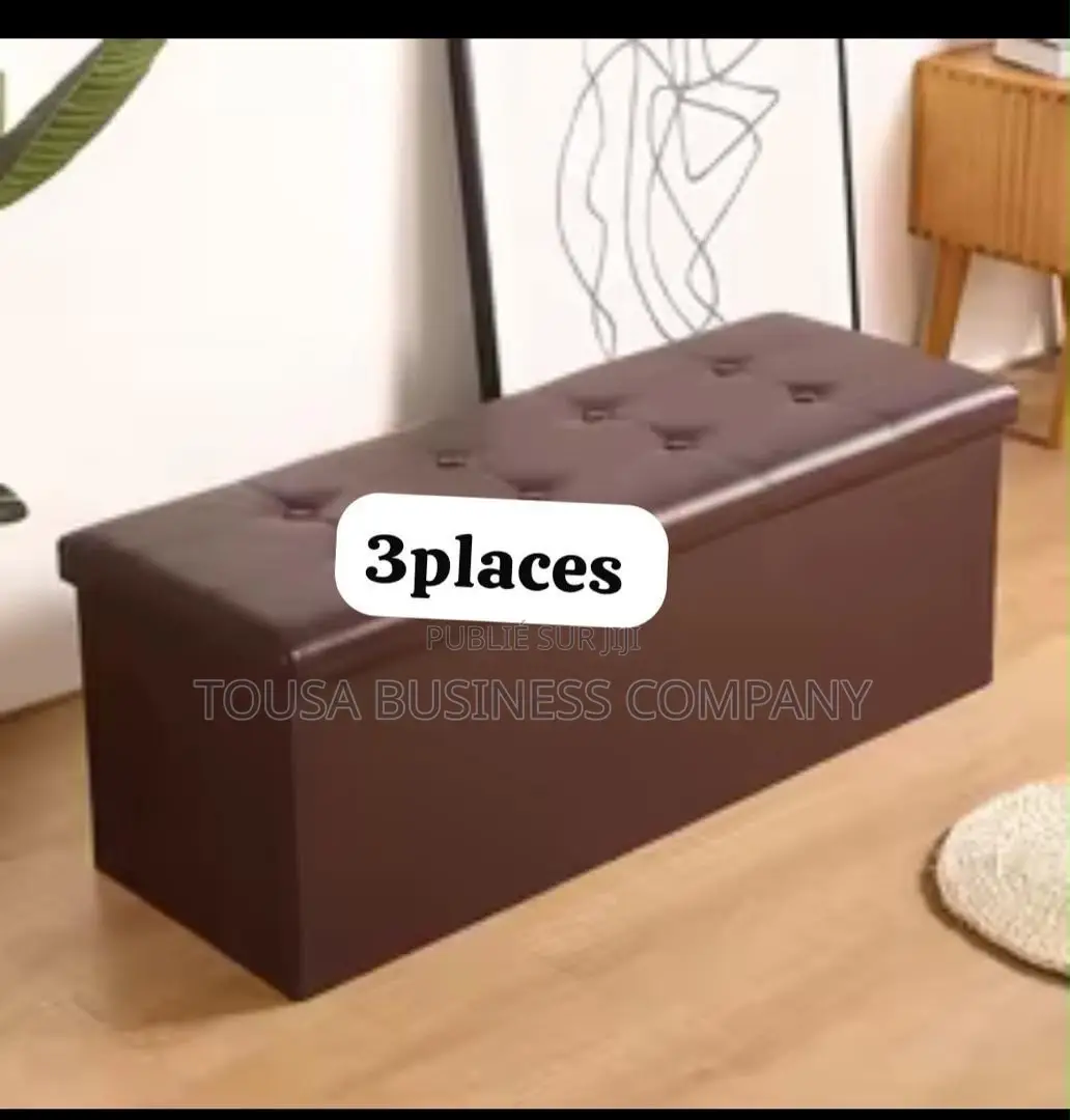 Pouf De Rangement 3place