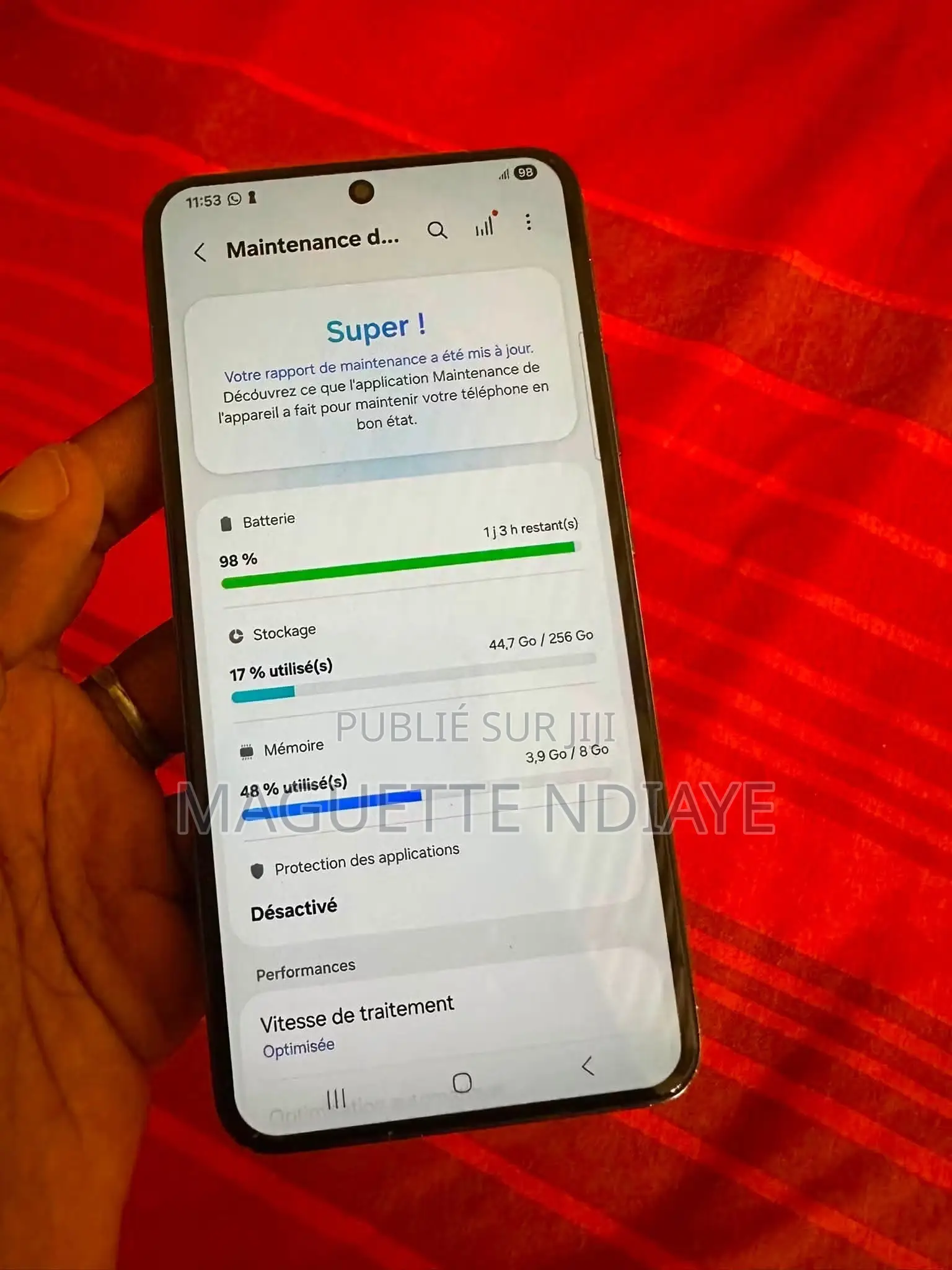 Nouveau Samsung Galaxy S22+ 5G 256 GB Noir