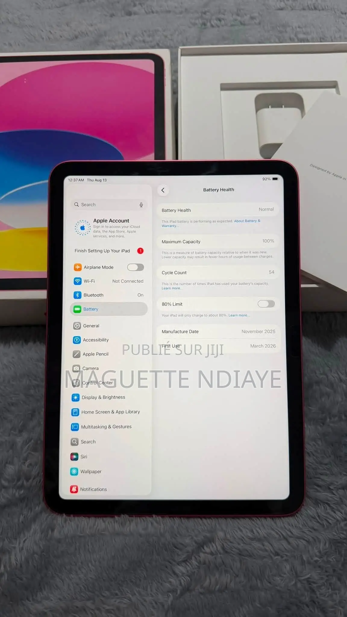 Nouveau Apple iPad (2025) 128 GB Rose