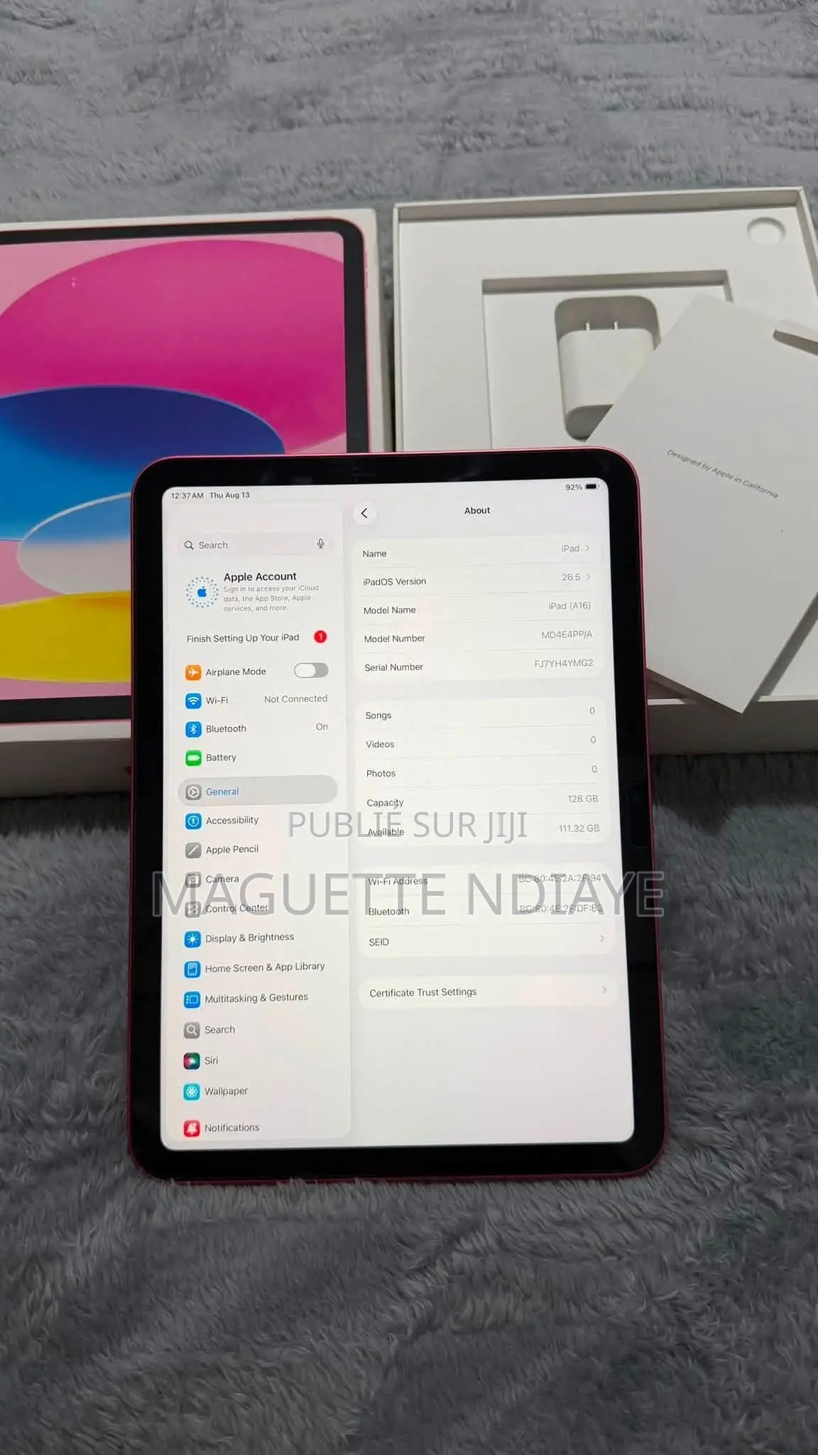 Nouveau Apple iPad (2025) 128 GB Rose