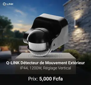 Detecteur De Mouvement Extérieur Avec Réglage Vertical