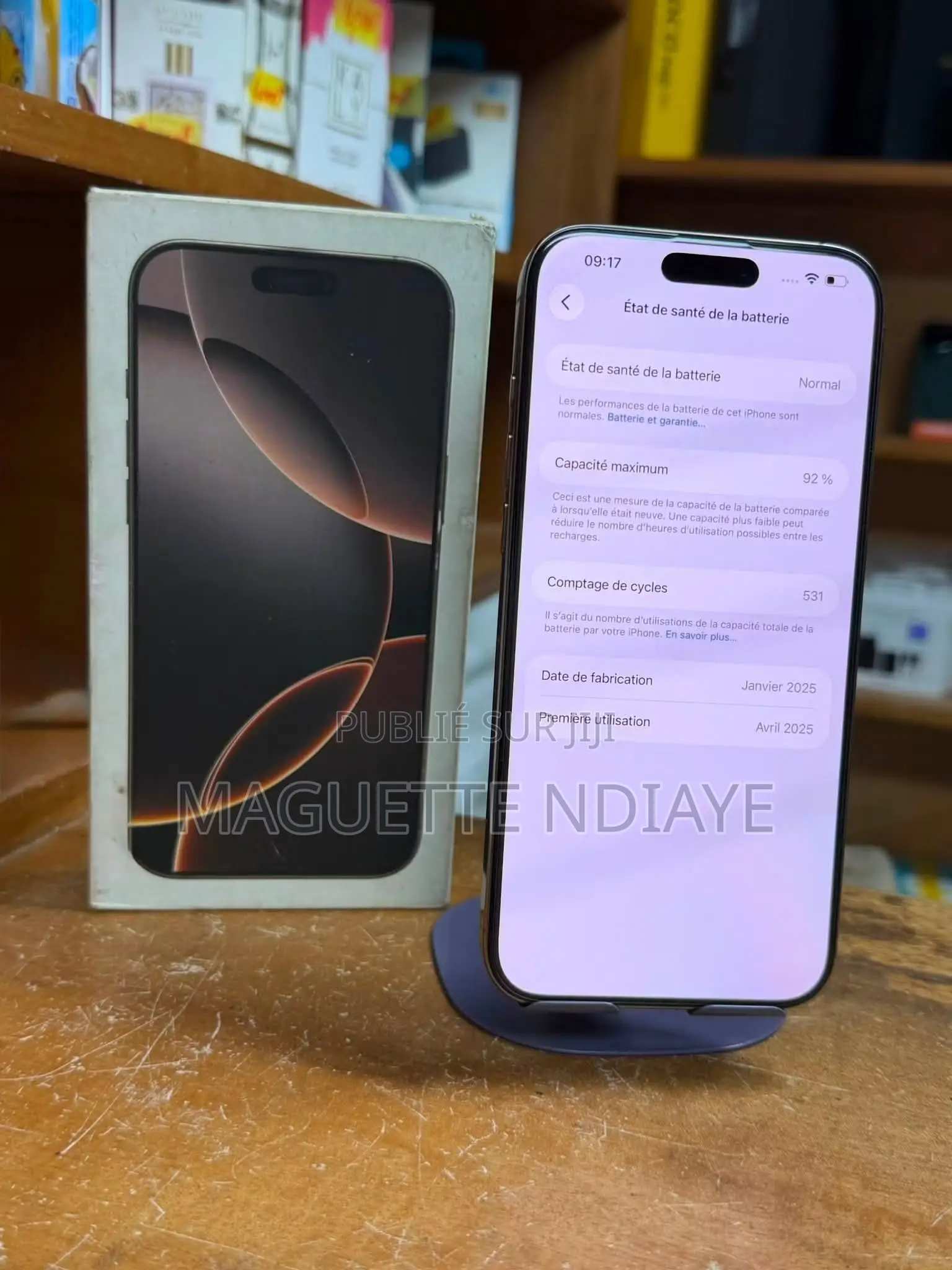 Nouveau Apple iPhone 16 Pro Max 256 GB Doré