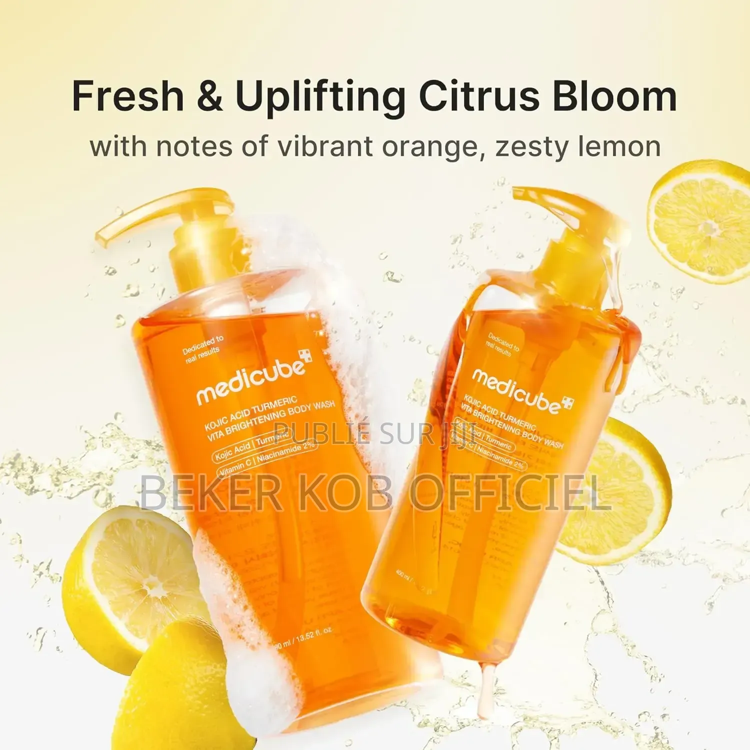 Gel De Douche Medicube Éclaircissant a l'Acide Kojic Et Au Curcuma