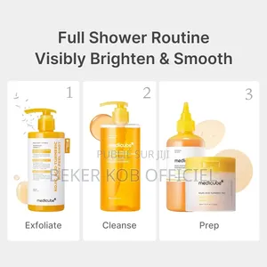 Gel De Douche Medicube Éclaircissant a l'Acide Kojic Et Au Curcuma
