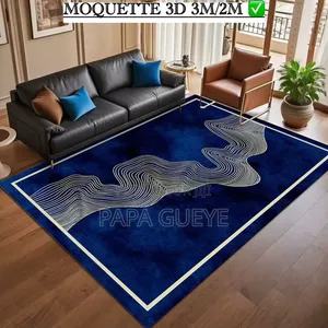 Tapis Salon Moderne 3D Antidérapant 160x230cm