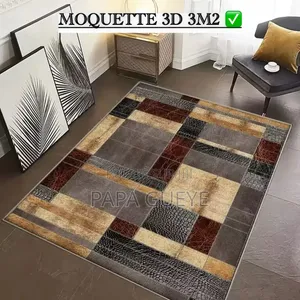 Tapis Salon Moderne 3D Antidérapant 160x230cm