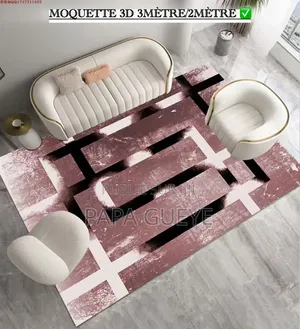 Tapis Salon Moderne 3D Antidérapant 160x230cm