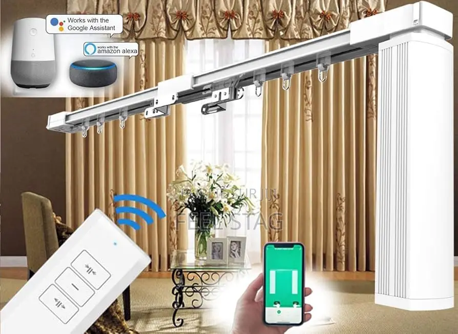 Tringle À Rideaux Électrique