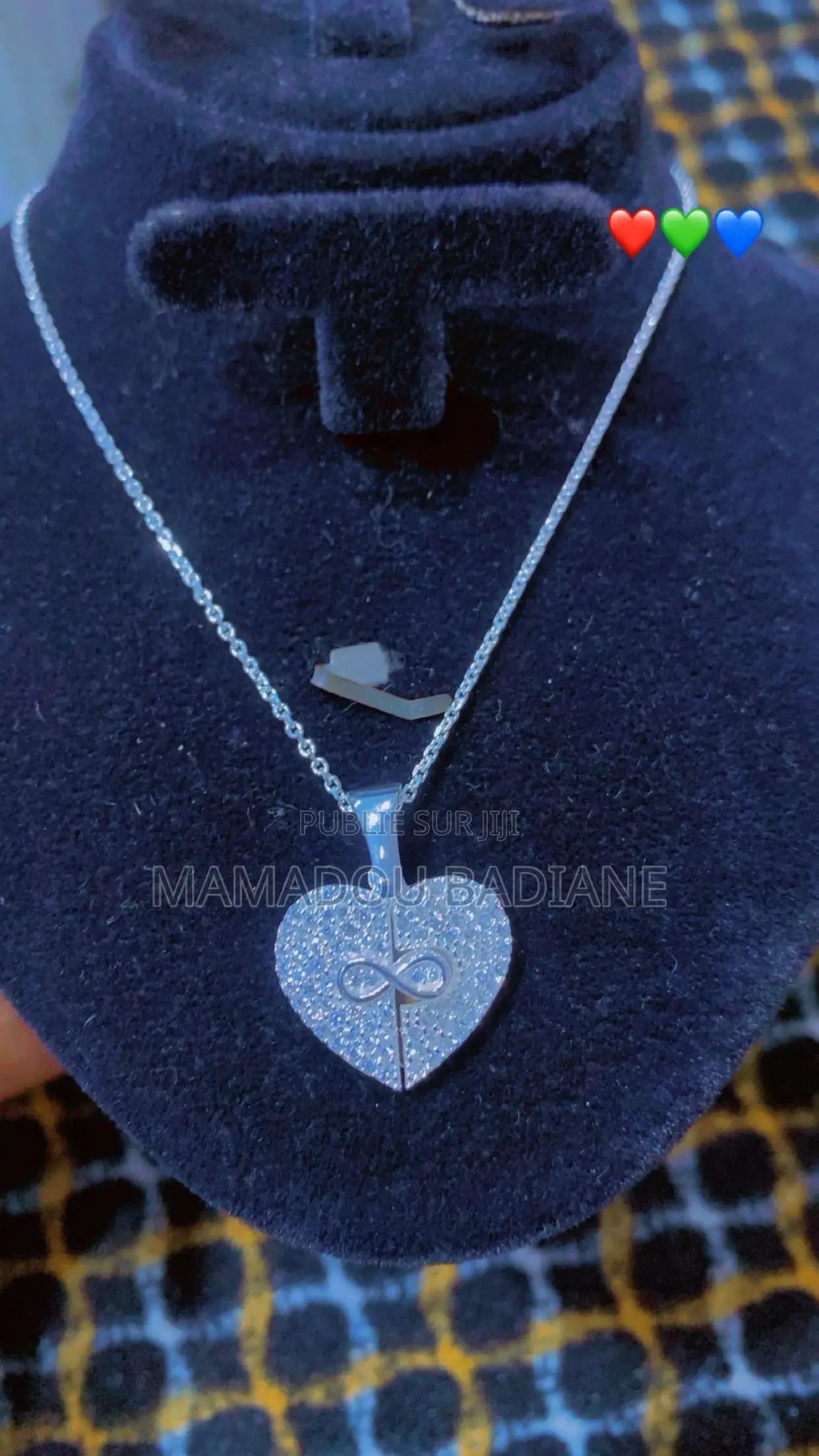 Collier Et Pendentif en Argent Pur 925