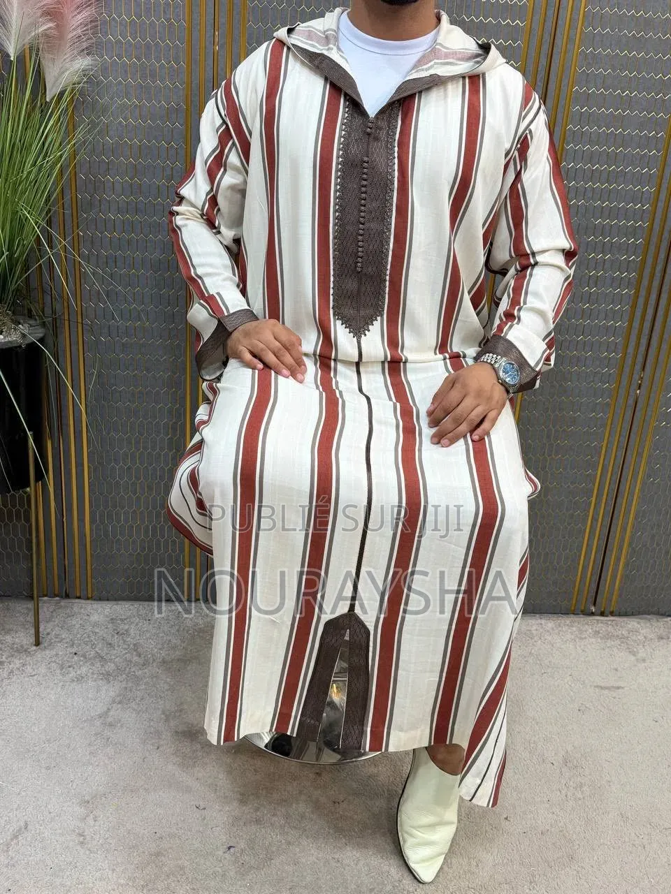 Jalaba Marocain 3 Pièces Pour Homme