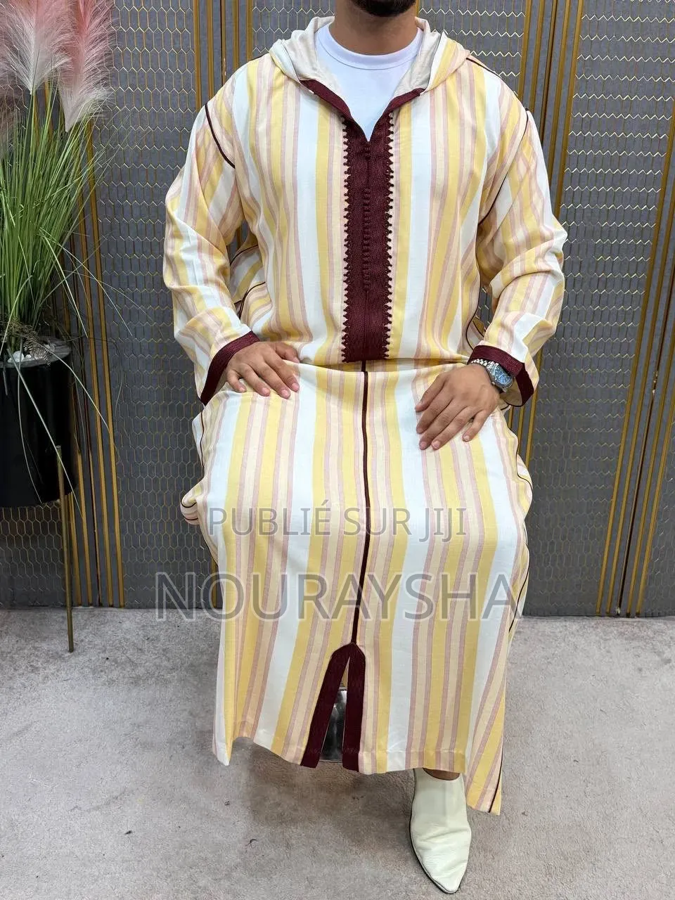 Jalaba Marocain 3 Pièces Pour Homme
