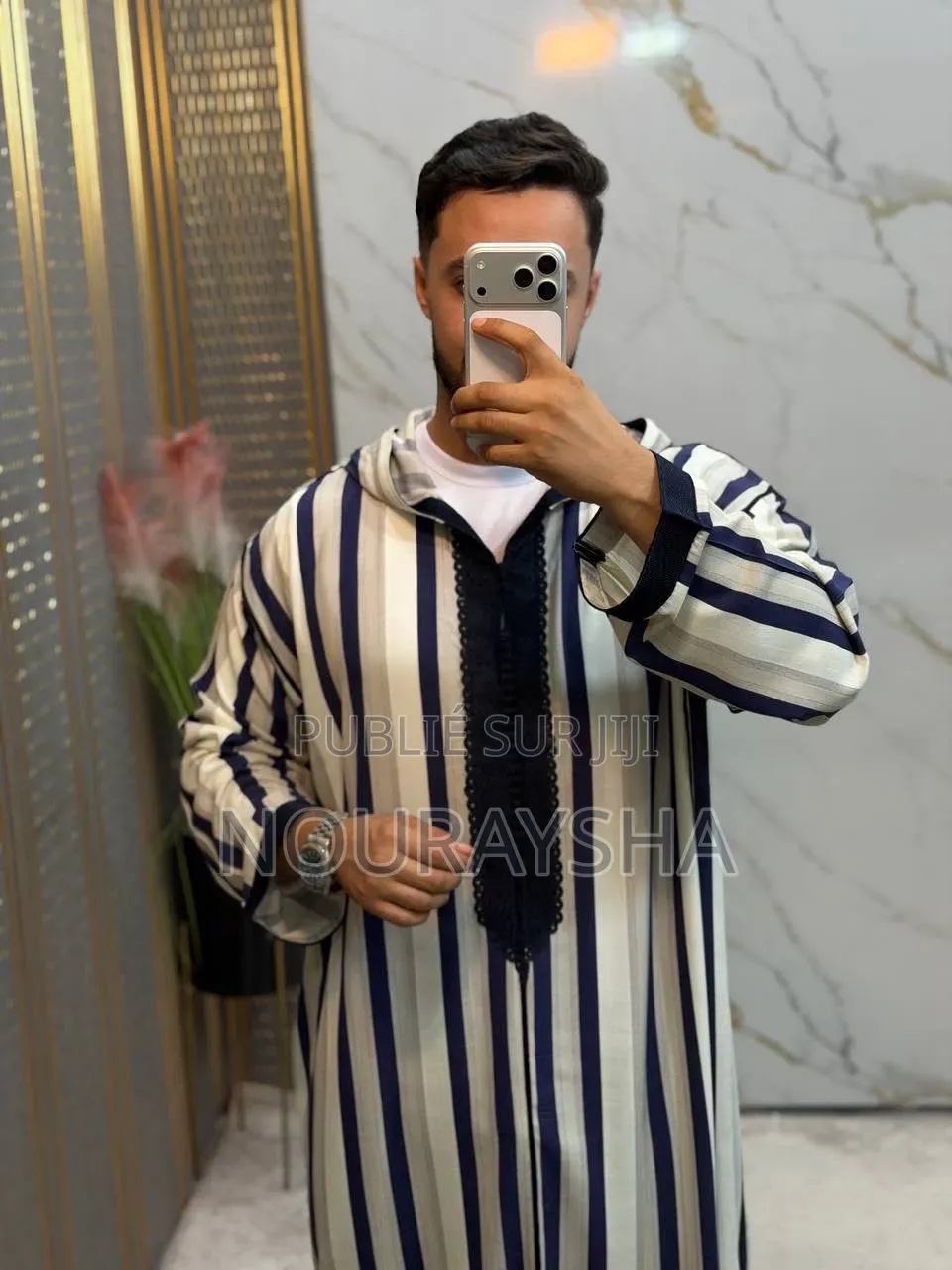Jalaba Marocain 3 Pièces Pour Homme