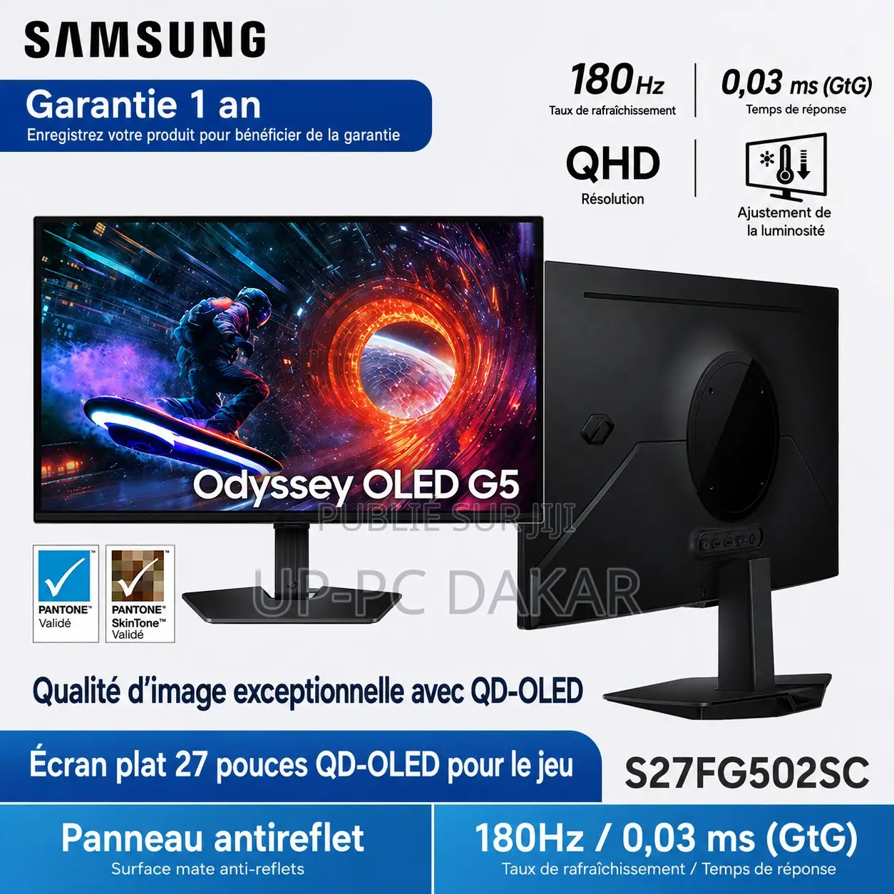 Écran Gamer Samsung 27" Oled QHD