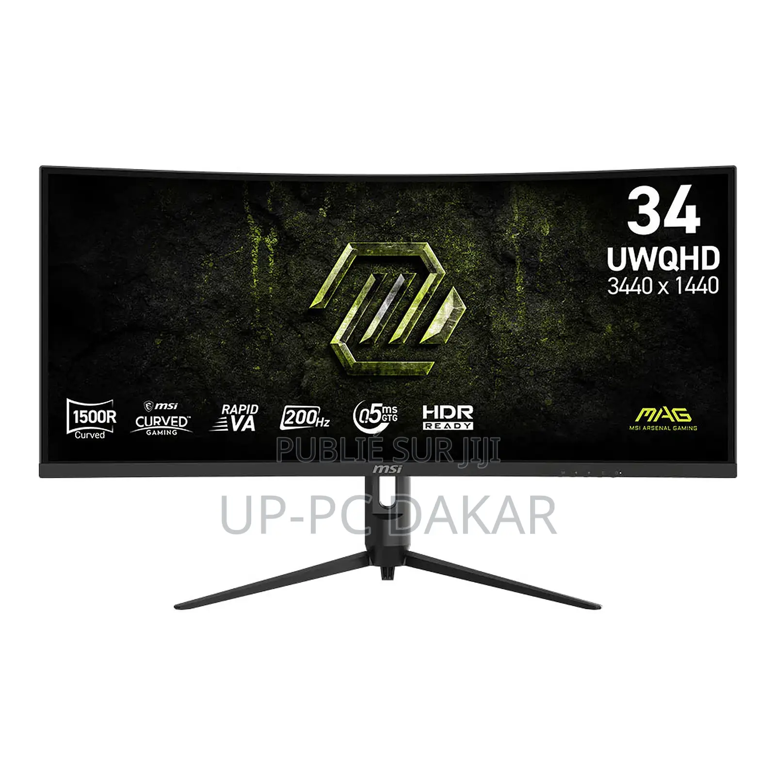Écran Incurvé MSI 34" 200hz 0.5ms UWQHD