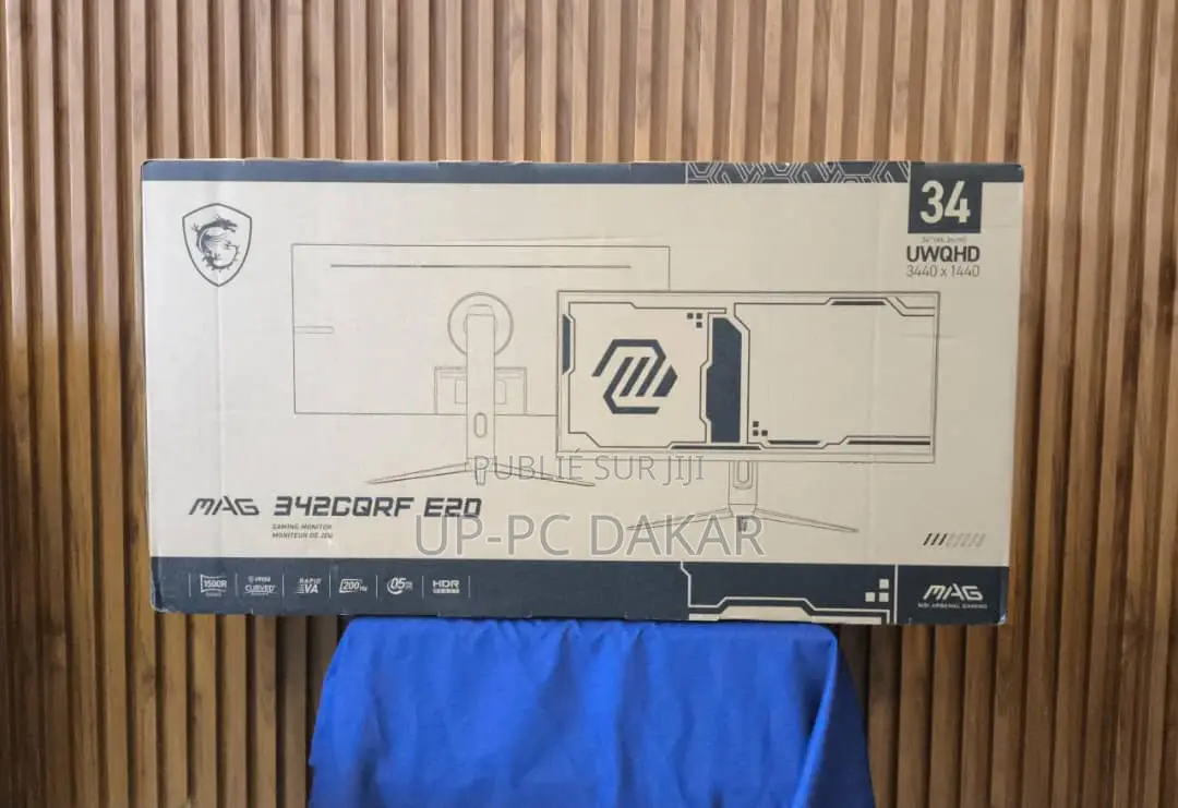 Écran Incurvé MSI 34" 200hz 0.5ms UWQHD