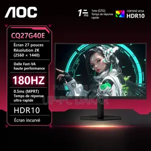 ECRAN Gamer AOC 27" Incurvé 180hz .05ms