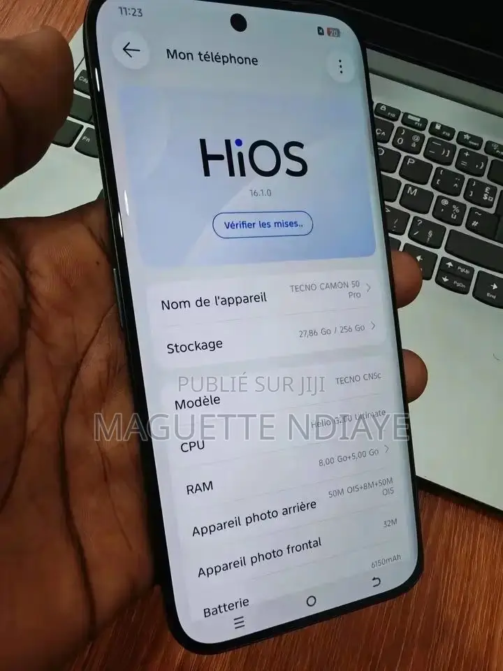 Nouveau Tecno Camon 50 Pro 256 GB Noir