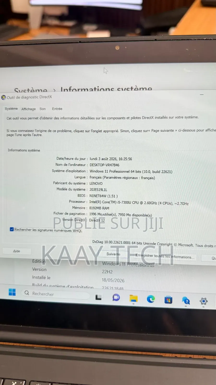Nouveau Lenovo ThinkPad X1 Yoga 8GB Intel Core i5 SSD 256GB