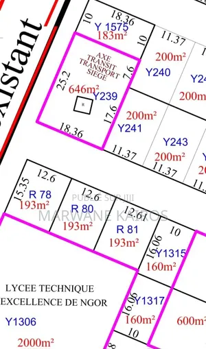 Lot De Terrains De 200 M2 Aux Almadies Dakar