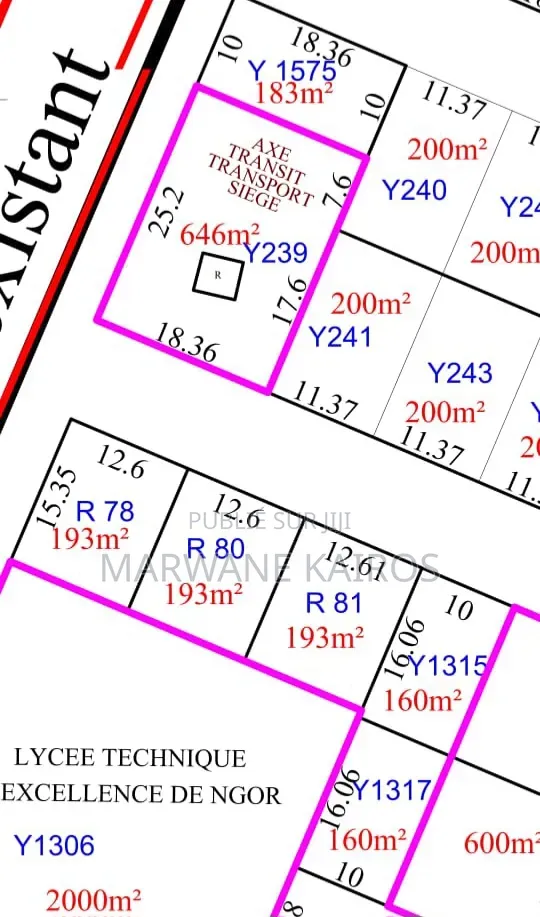 Lot De Terrains De 200 M2 Aux Almadies Dakar