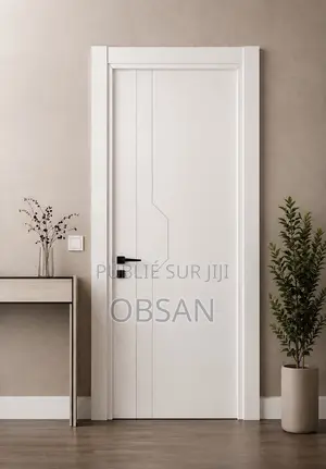 Porte Blanc Moderne en PVC