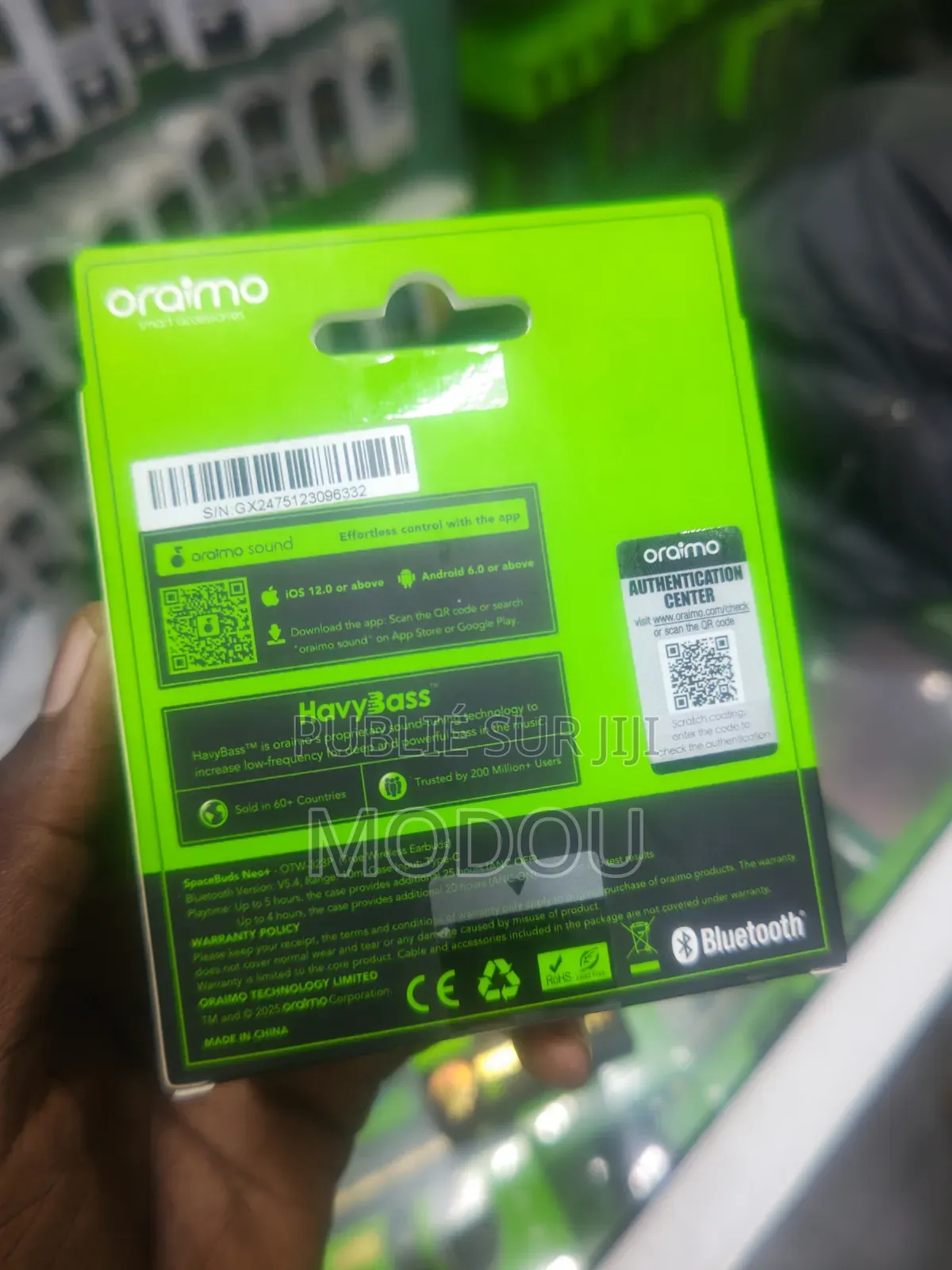 Écouteurs Bluetooth Oraimo SpaceBuds Neo+
