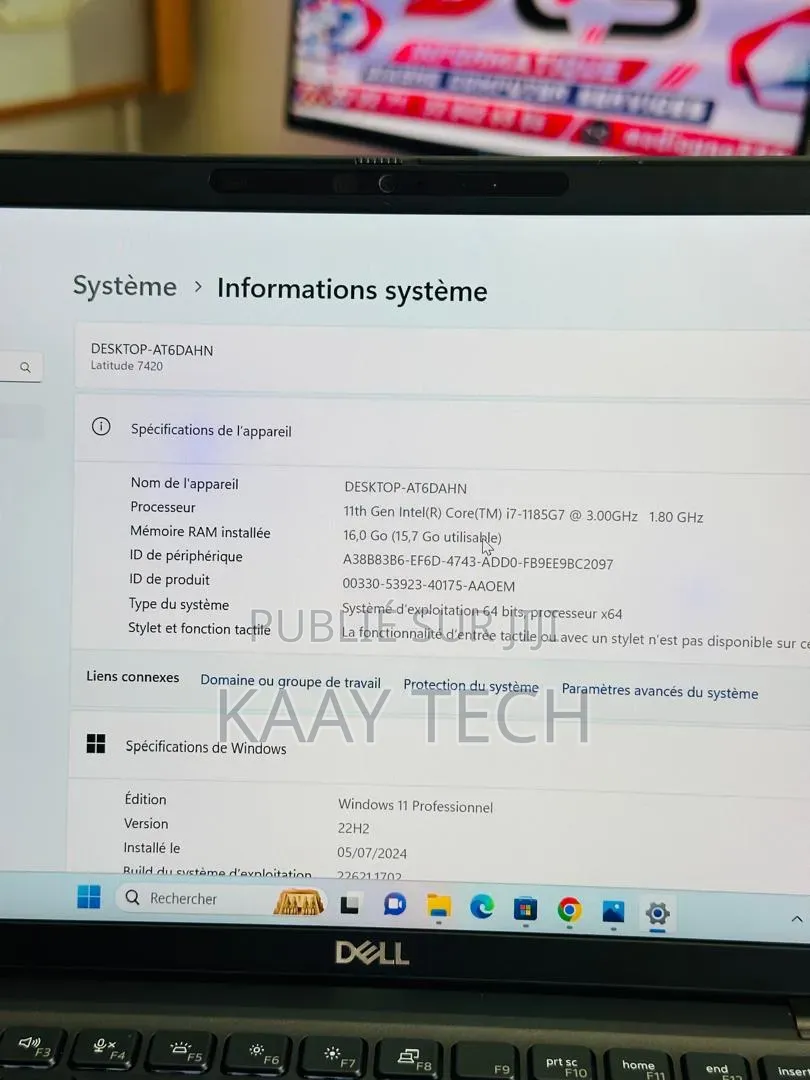 Ordinateur portable Dell Latitude 7420 16GB Intel Core i7 SSD 512GB