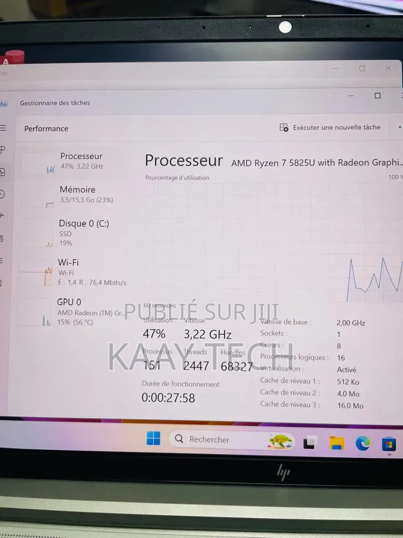 Ordinateur portable HP EliteBook 645 G9 16GB AMD Ryzen 7 SSD 512GB