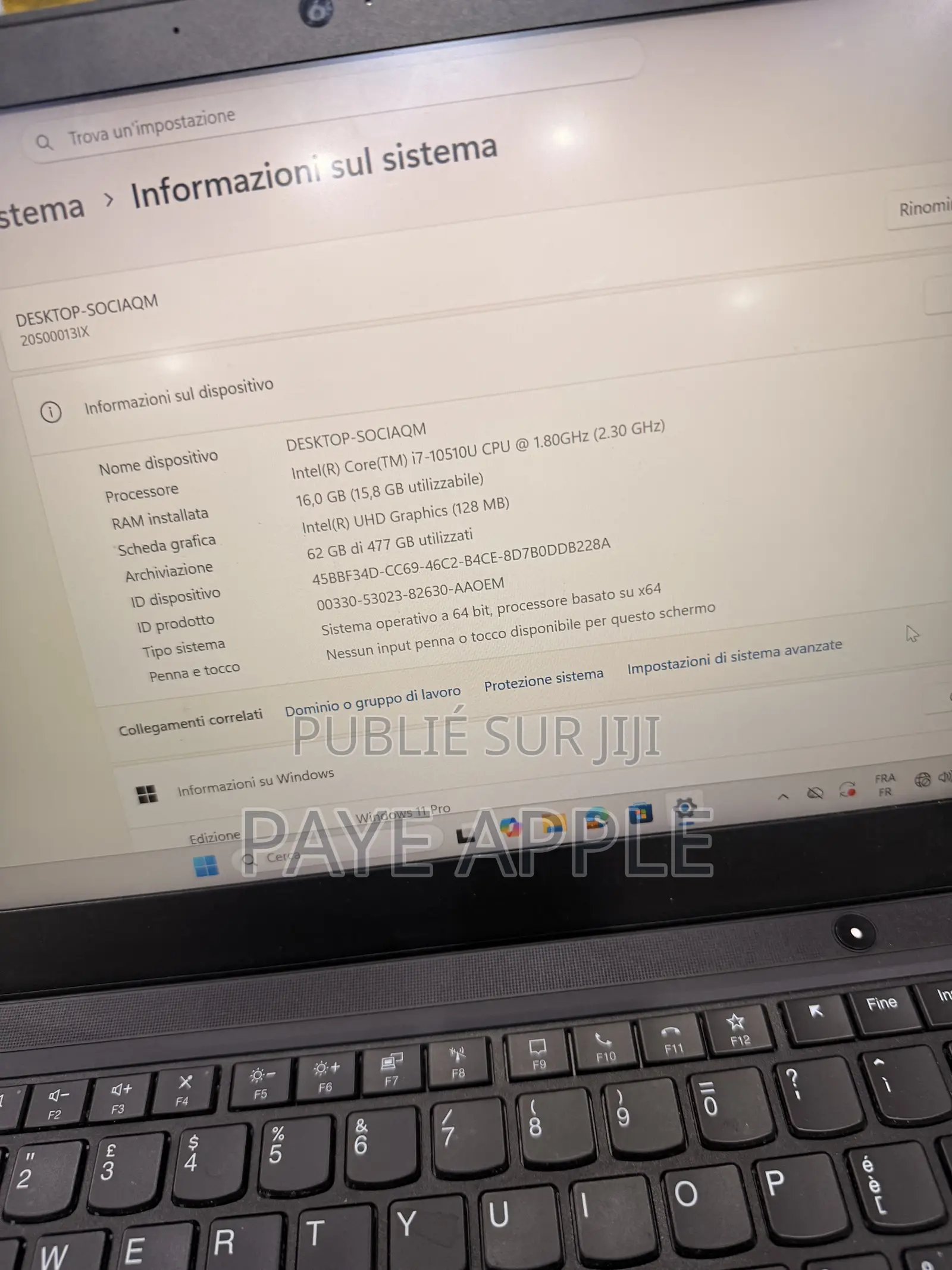 Nouveau Lenovo ThinkPad T14 16GB Intel Core i7 SSD 512GB