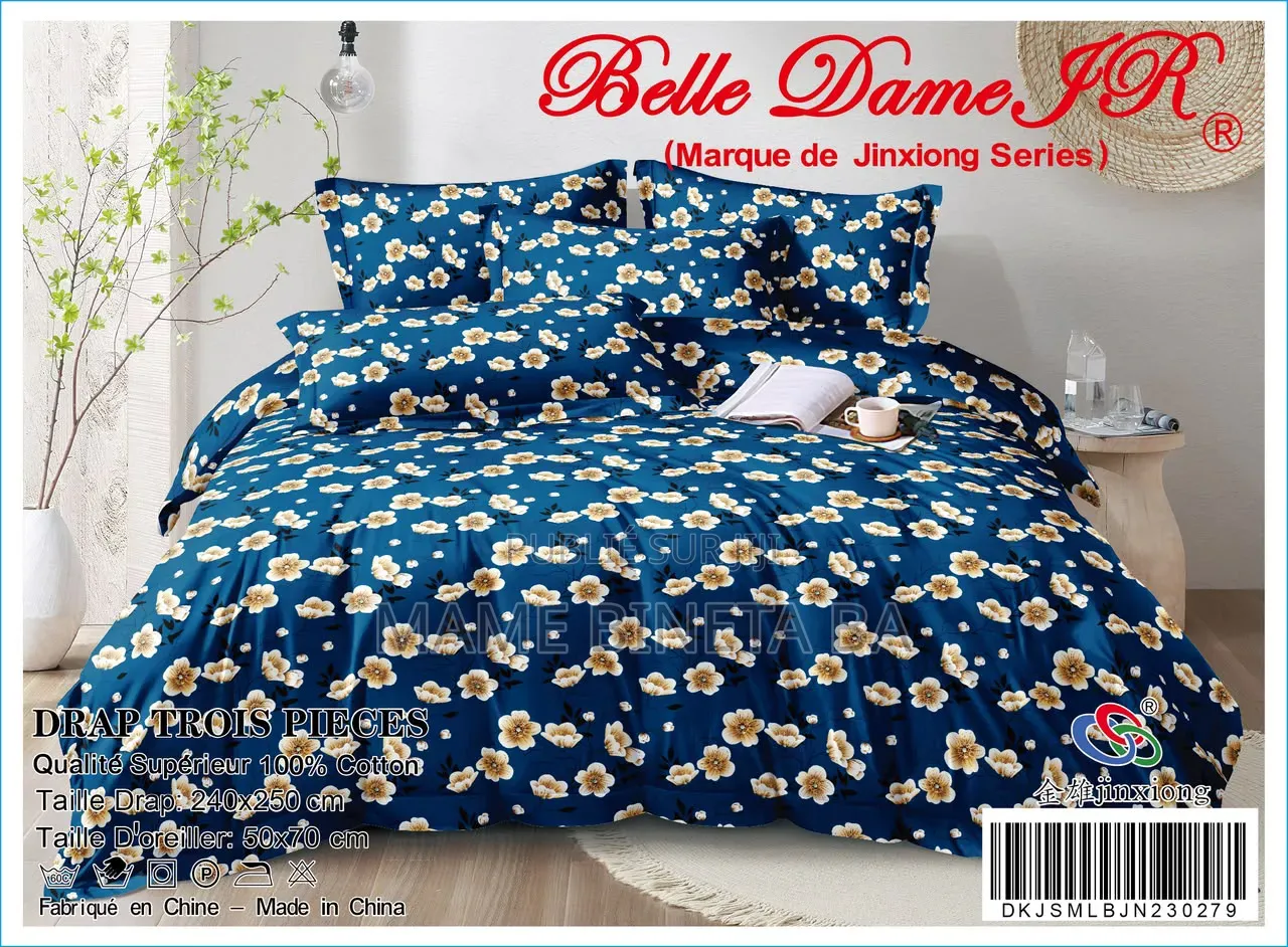 Drap 3 Pièces 100% Coton