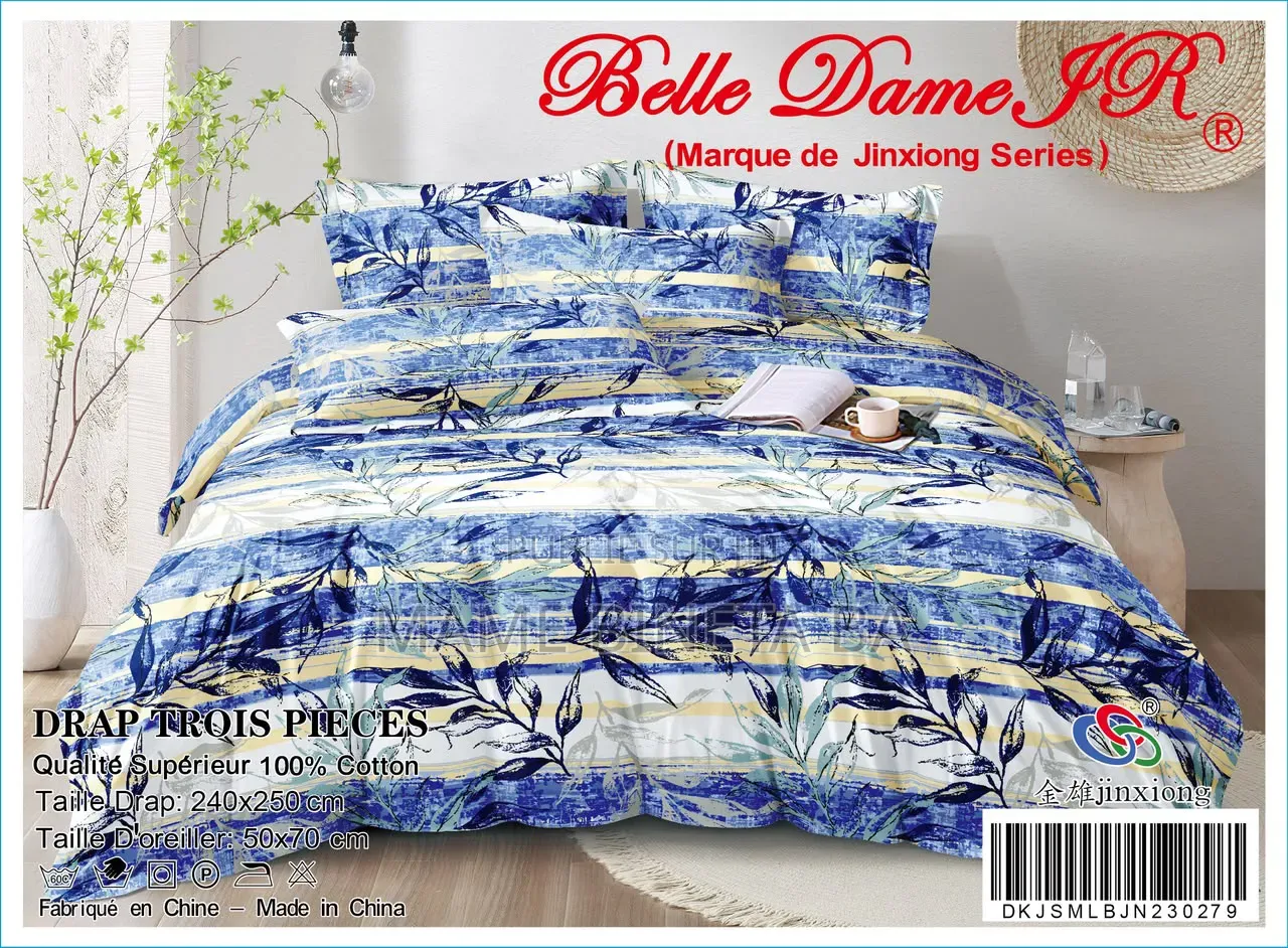 Drap 3 Pièces 100% Coton