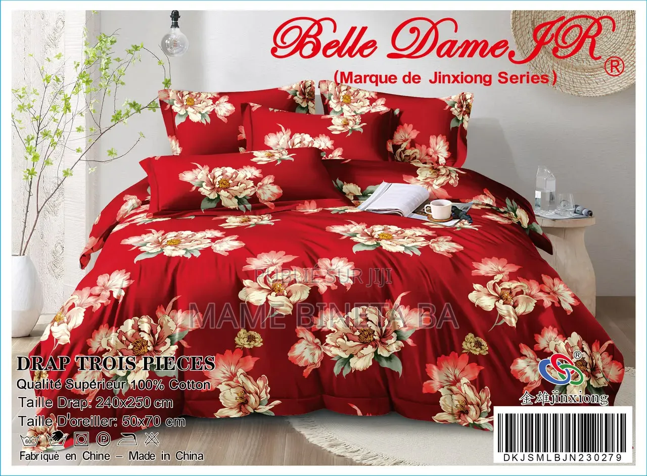 Drap 3 Pièces 100% Coton