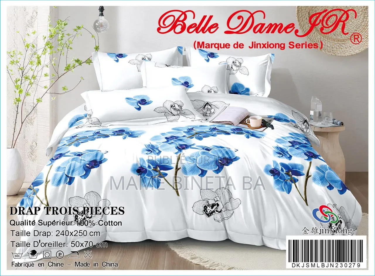 Drap 3 Pièces 100% Coton
