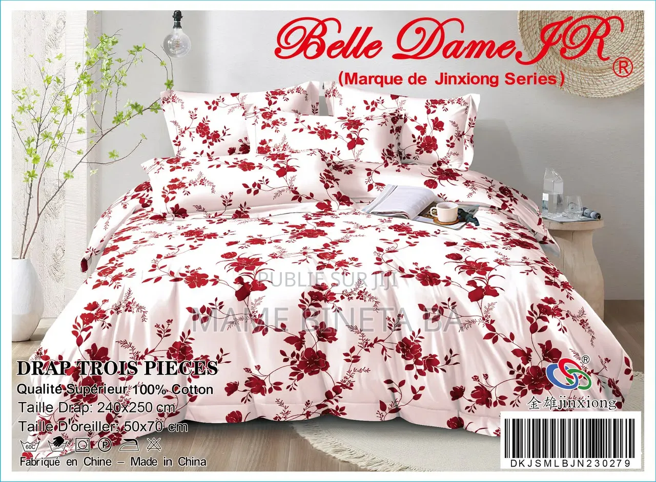 Drap 3 Pièces 100% Coton