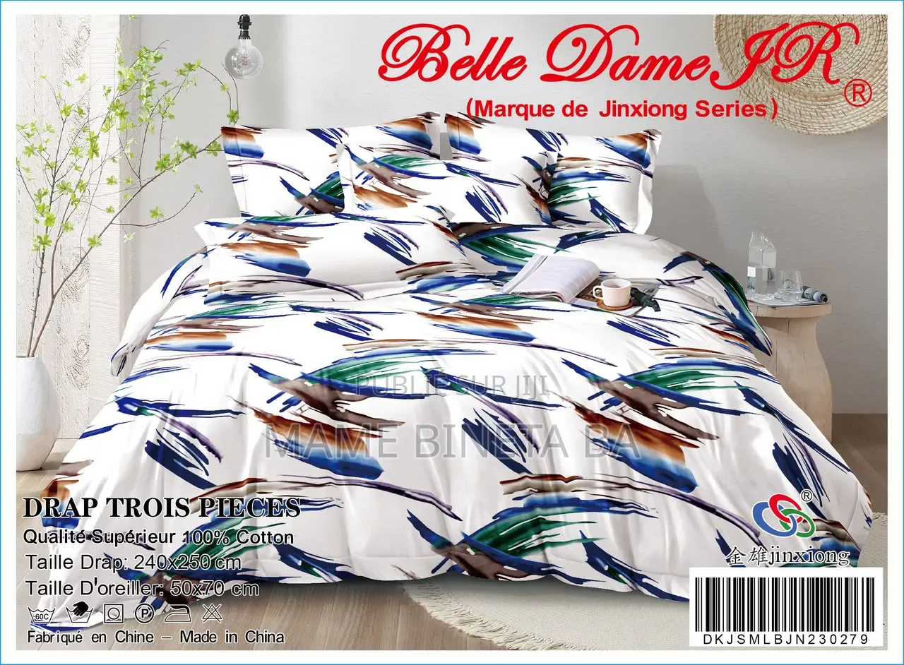 Drap 3 Pièces 100% Coton