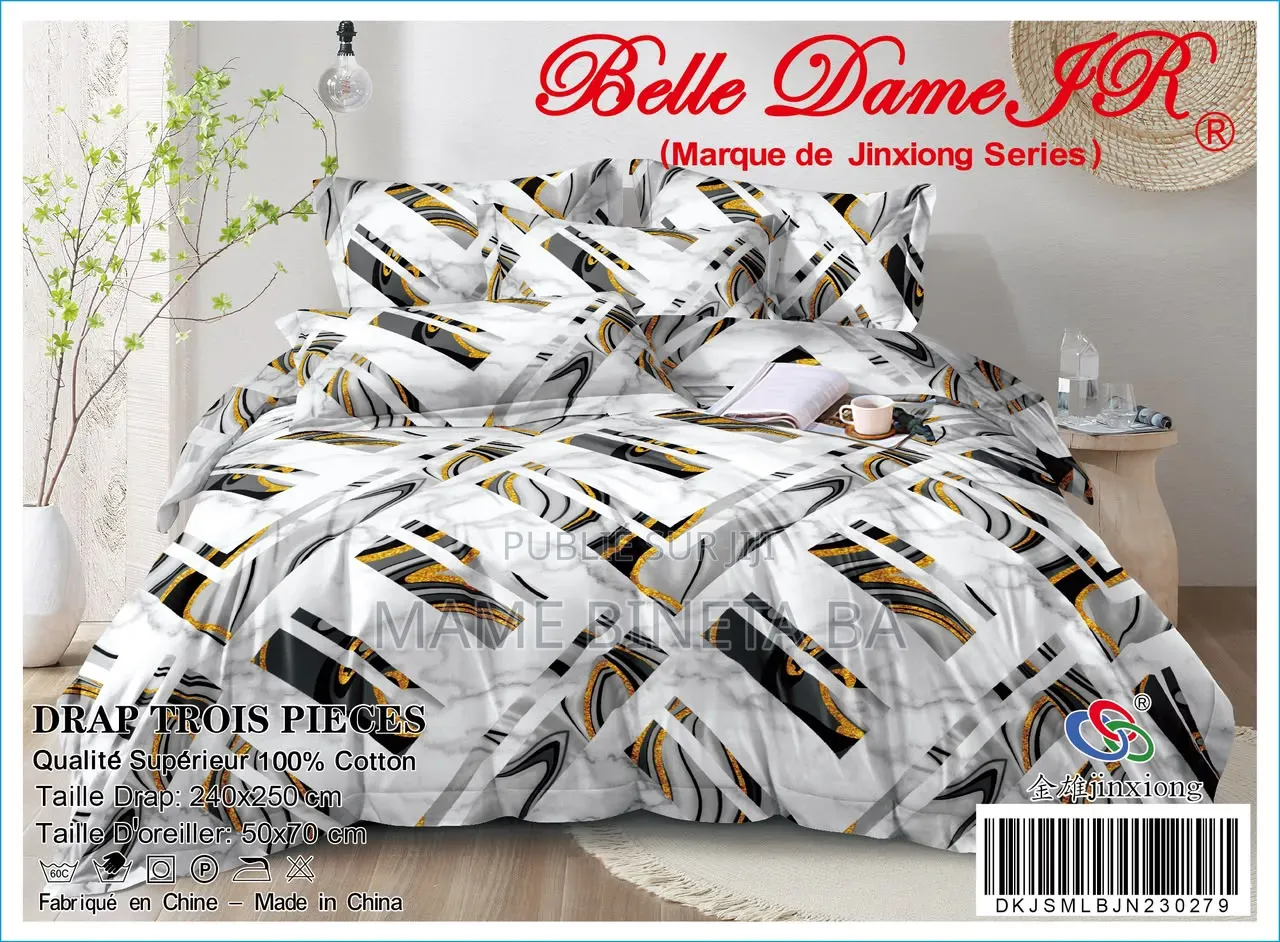 Drap 3 Pièces 100% Coton