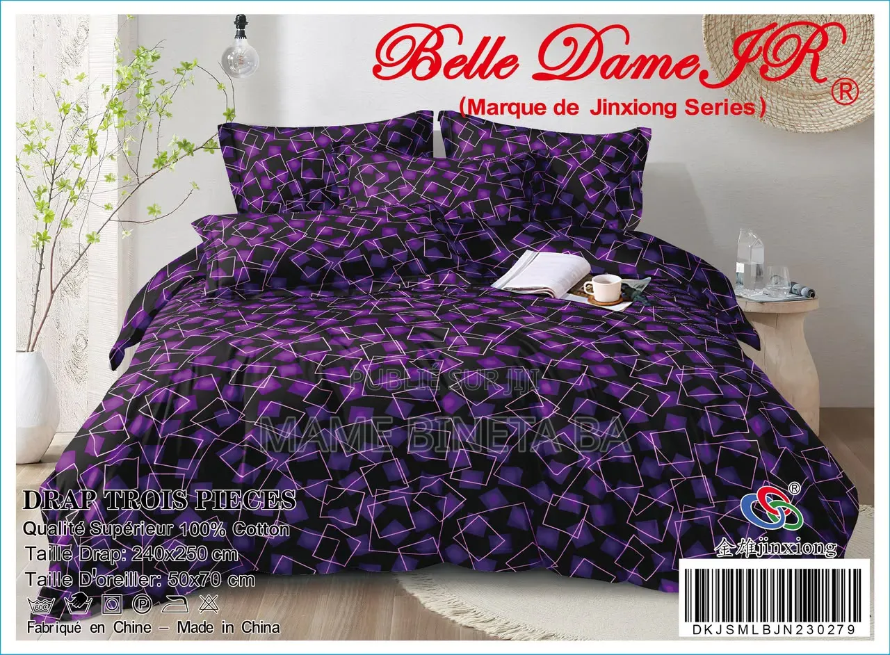 Drap 3 Pièces 100% Coton