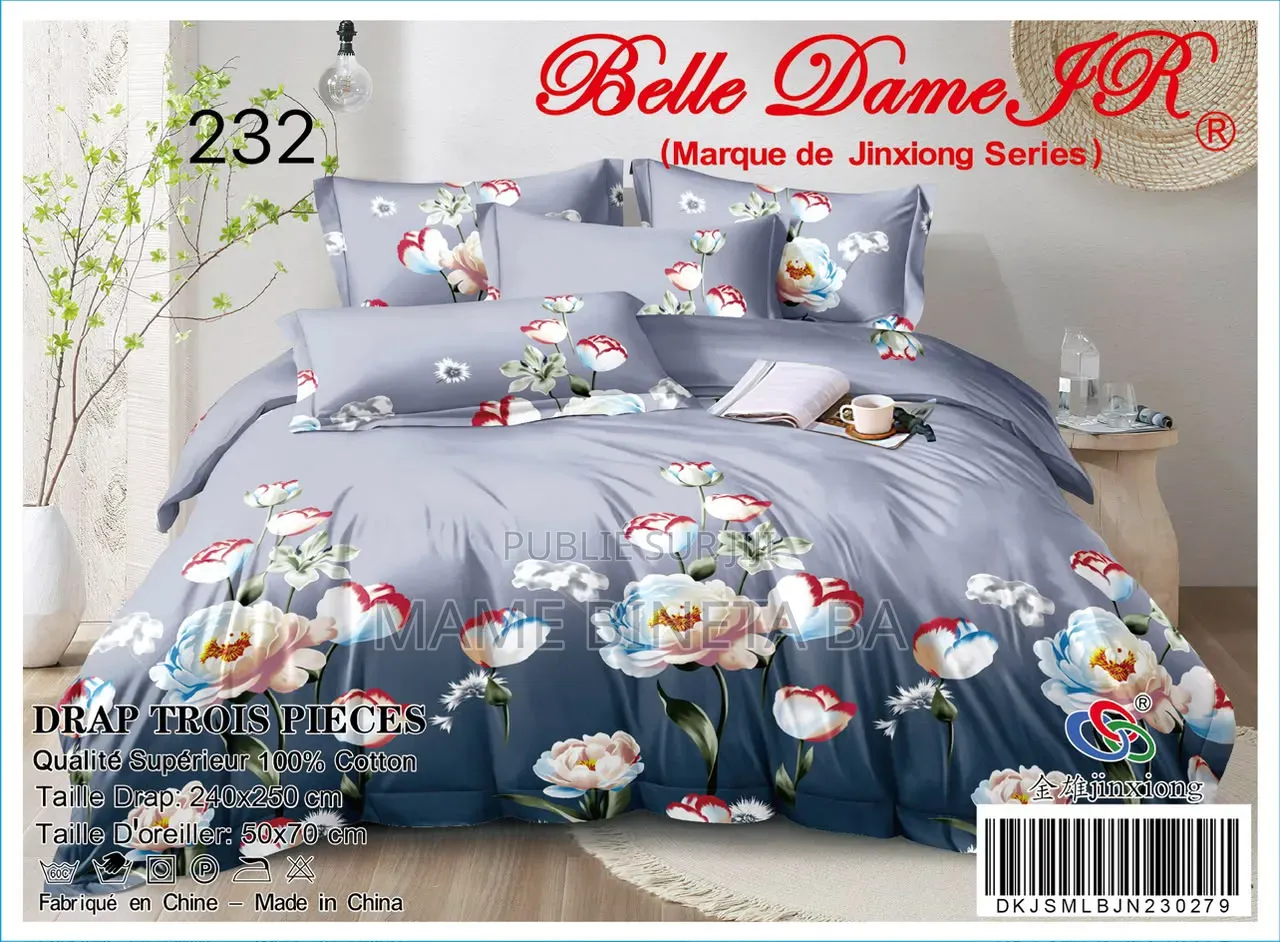 Drap 3 Pièces 100% Coton