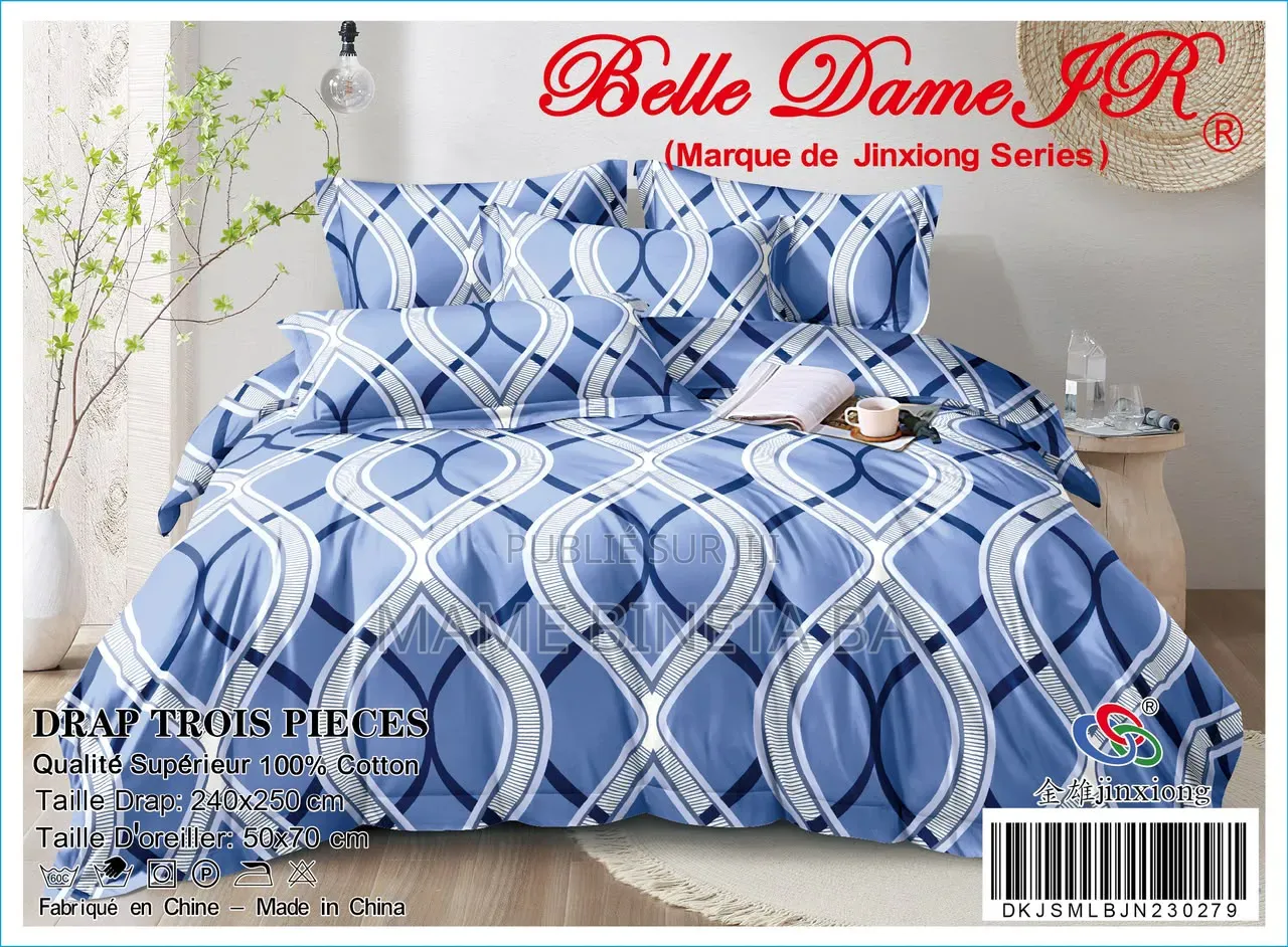 Drap 3 Pièces 100% Coton