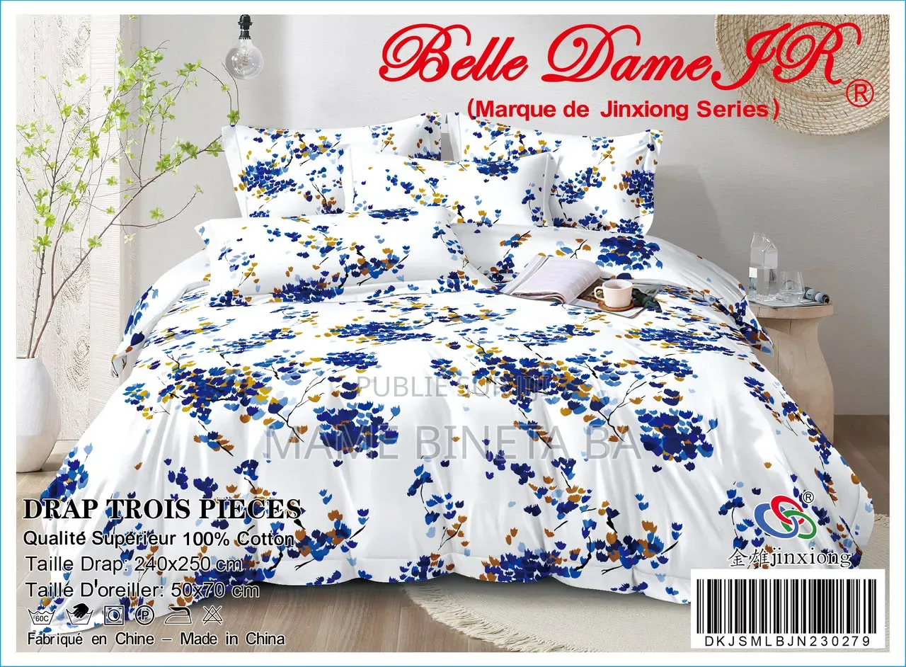 Drap 3 Pièces 100% Coton