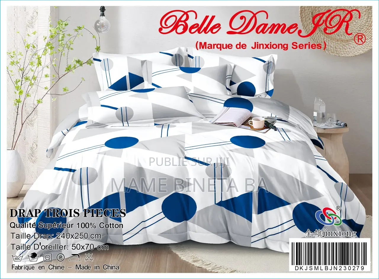 Drap 3 Pièces 100% Coton