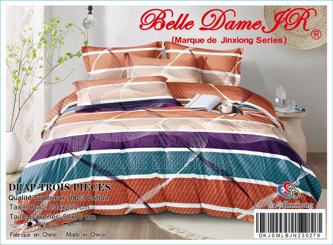 Drap 3 Pièces 100% Coton