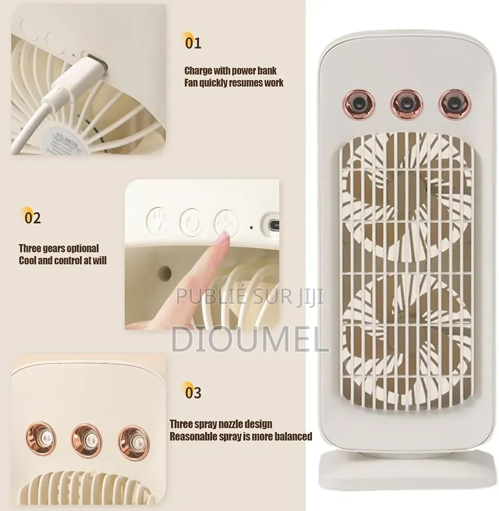 Mini Ventilateur À Eau Rechargeable