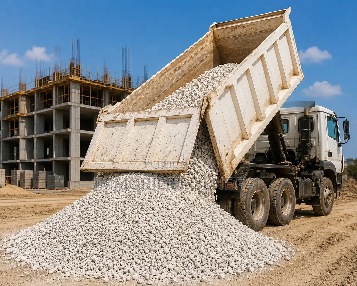 Camion Béton Blanc Calcaire 20 M3