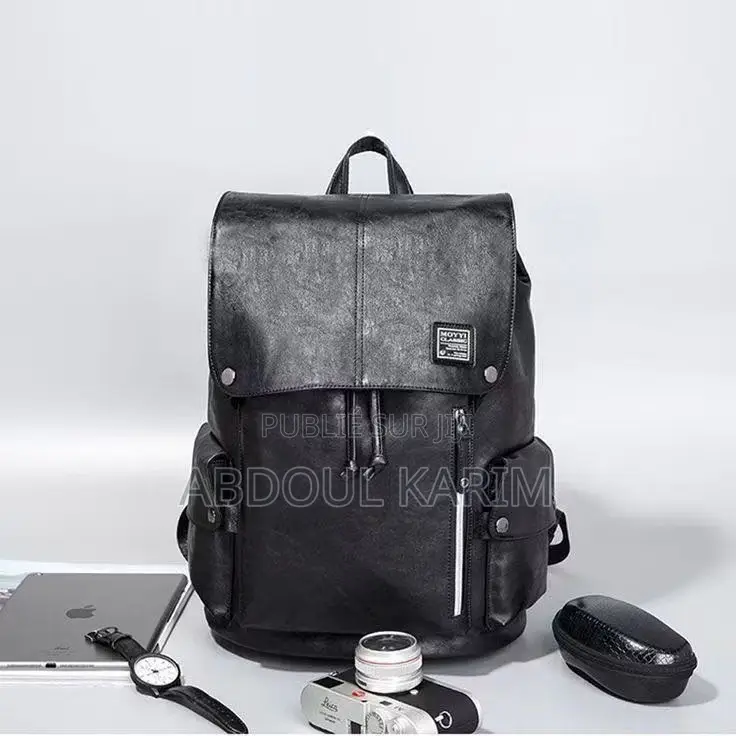 Sac À Dos en Cuir Véritable "L'Aventurier" - Élégance Durable Et Poly.