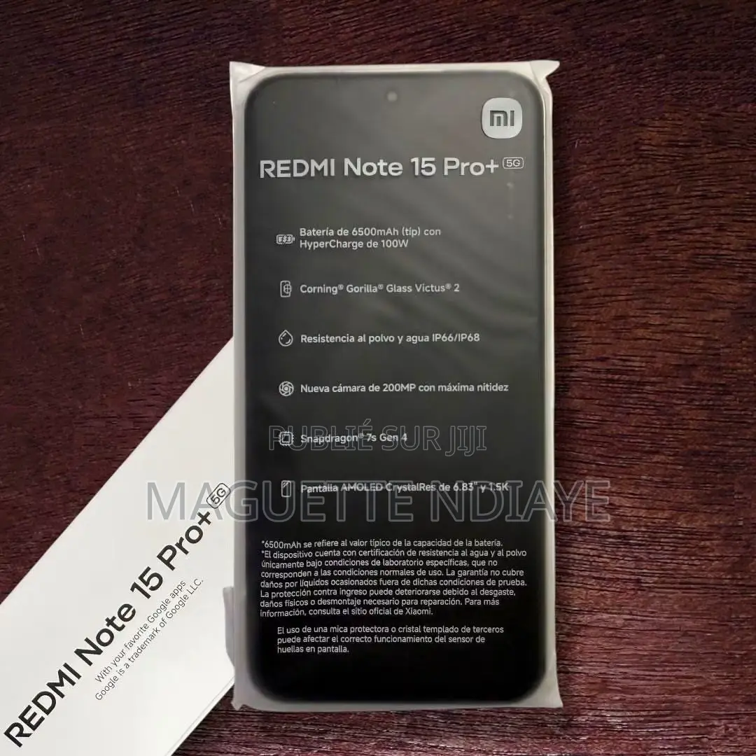 Nouveau Xiaomi Redmi Note 15 Pro+ 512 GB Noir