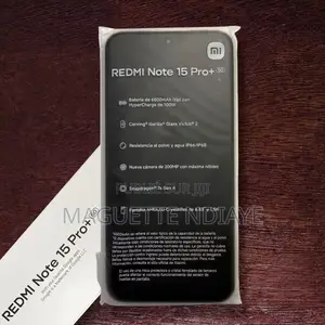 Nouveau Xiaomi Redmi Note 15 Pro+ 512 GB Noir