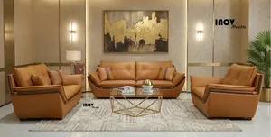 Salon en Cuir Véritable